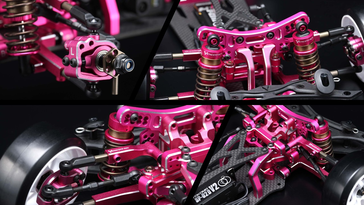 Yokomo SD3.0 Super Drift 1/10 Electric RWD Competition Drift Car Kit (Pink) (Limited Edition) – image 2