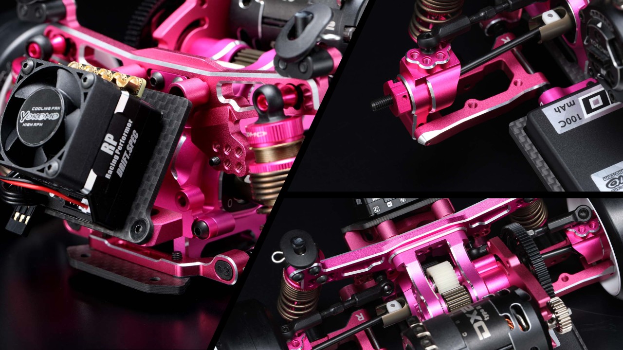 Yokomo SD3.0 Super Drift 1/10 Electric RWD Competition Drift Car Kit (Pink) (Limited Edition) – image 4