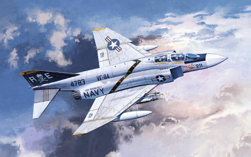 Academy 1/48 F-4J "VF-84 JOLLY ROGERS" – image 1