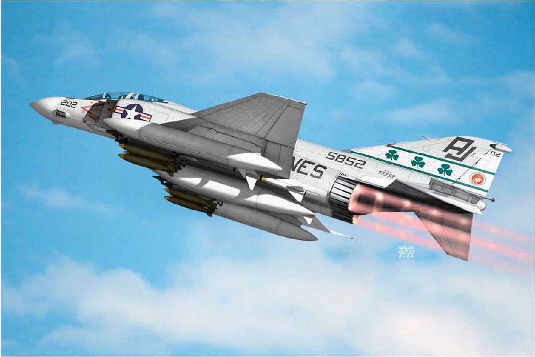 Academy 1/48 USMC F-4J "VMFA-333 FIGHTING SHAMROCKS" – image 1