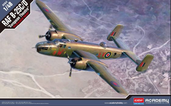 Academy 1/48 RAF B-25C/D "EUROPEAN THEATRE" – image 1