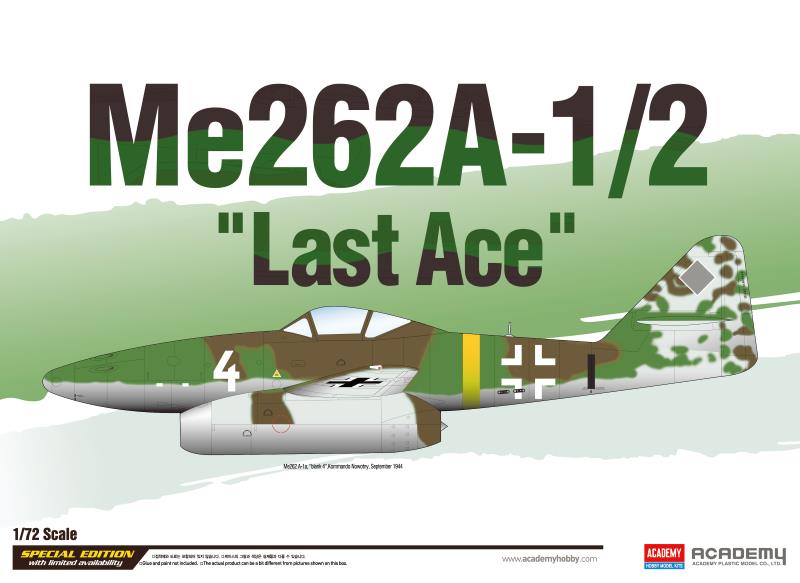 Academy 1/72 Me262A-1/2 "LAST ACE" LE: – image 1