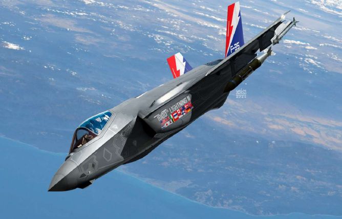 Academy 1/72 F-35A Lightning II "1000TH" – image 1