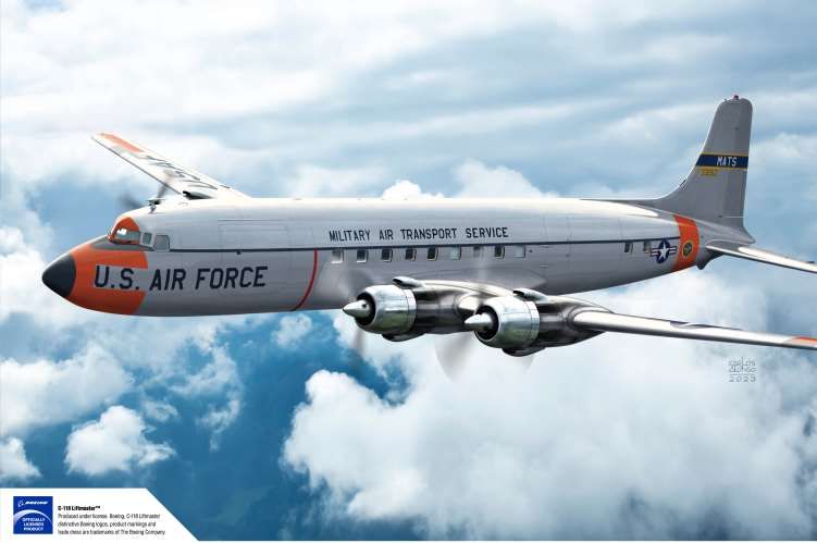 Academy 1/144 USAF C-118 Liftmaster – image 1