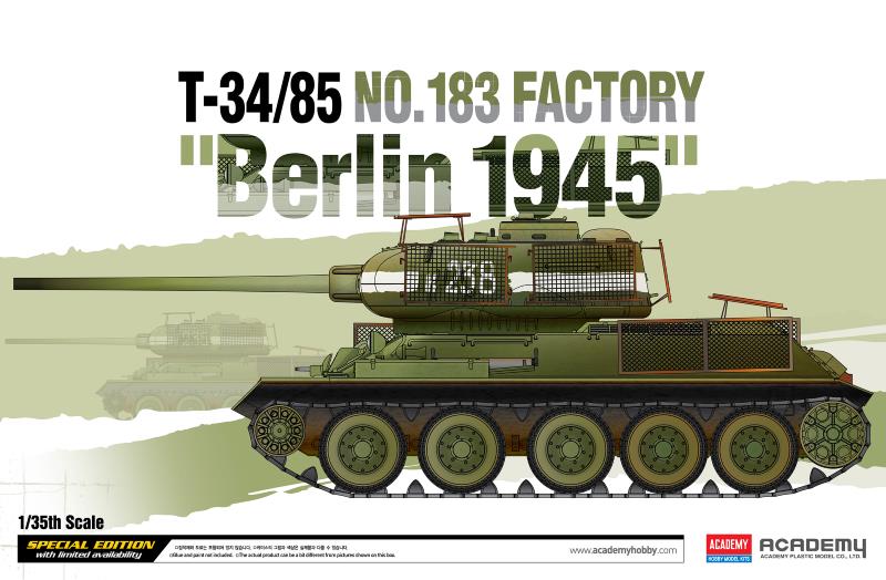 Academy 1/35 T-34/85 No.183 Factory "BERLIN 1945" – image 1