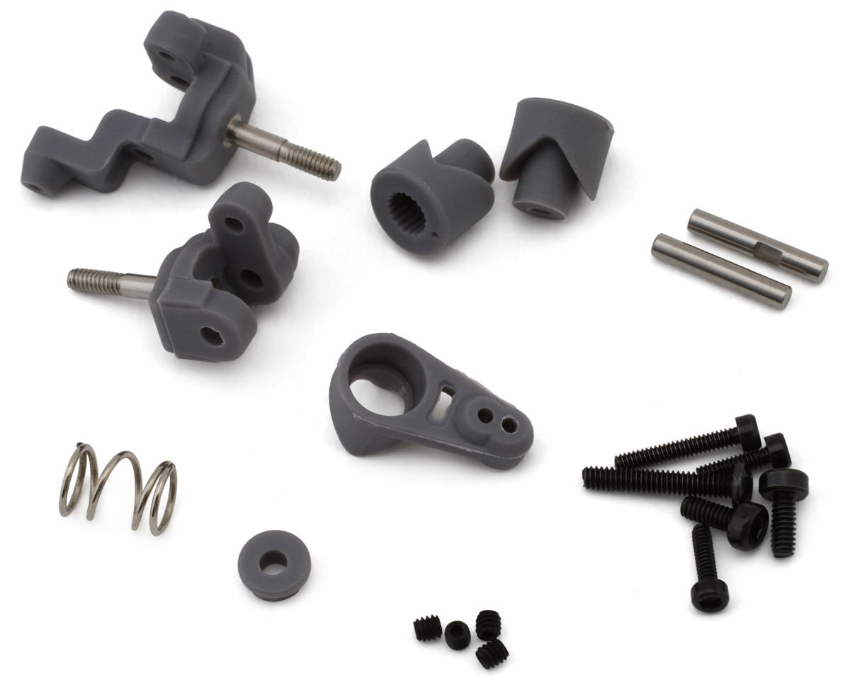 1RC Racing 1/18 Front Spindles & Servo Saver Assembly (Midget/Sprint/EDM) – image 1