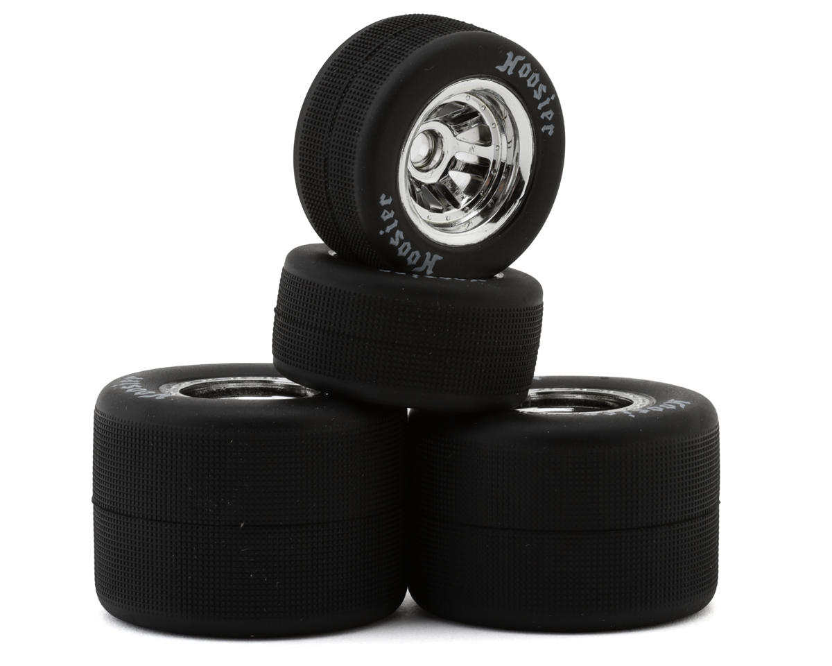 1RC Racing 1/18 Asphalt Sprint Car Tires (Chrome) (4) (Front & Rear) (Soft) – image 1