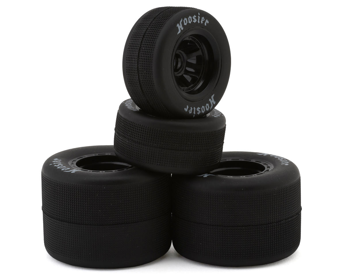 1RC Racing 1/18 Asphalt Sprint Car Tires (Black) (4) (Front & Rear) (Standard) – image 1