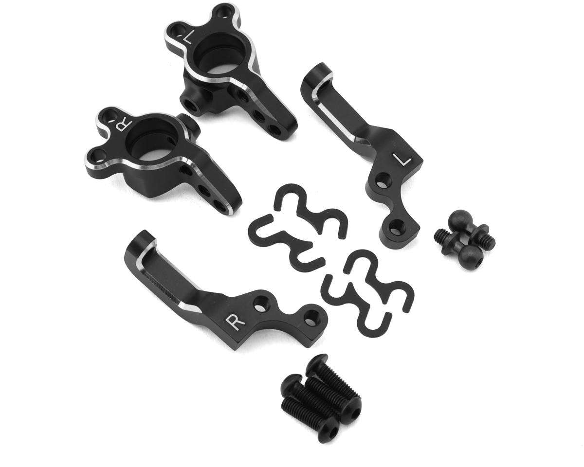 Yokomo SD 1.0 Aluminum Variable Kingpin Angle Steering Block Set – image 1