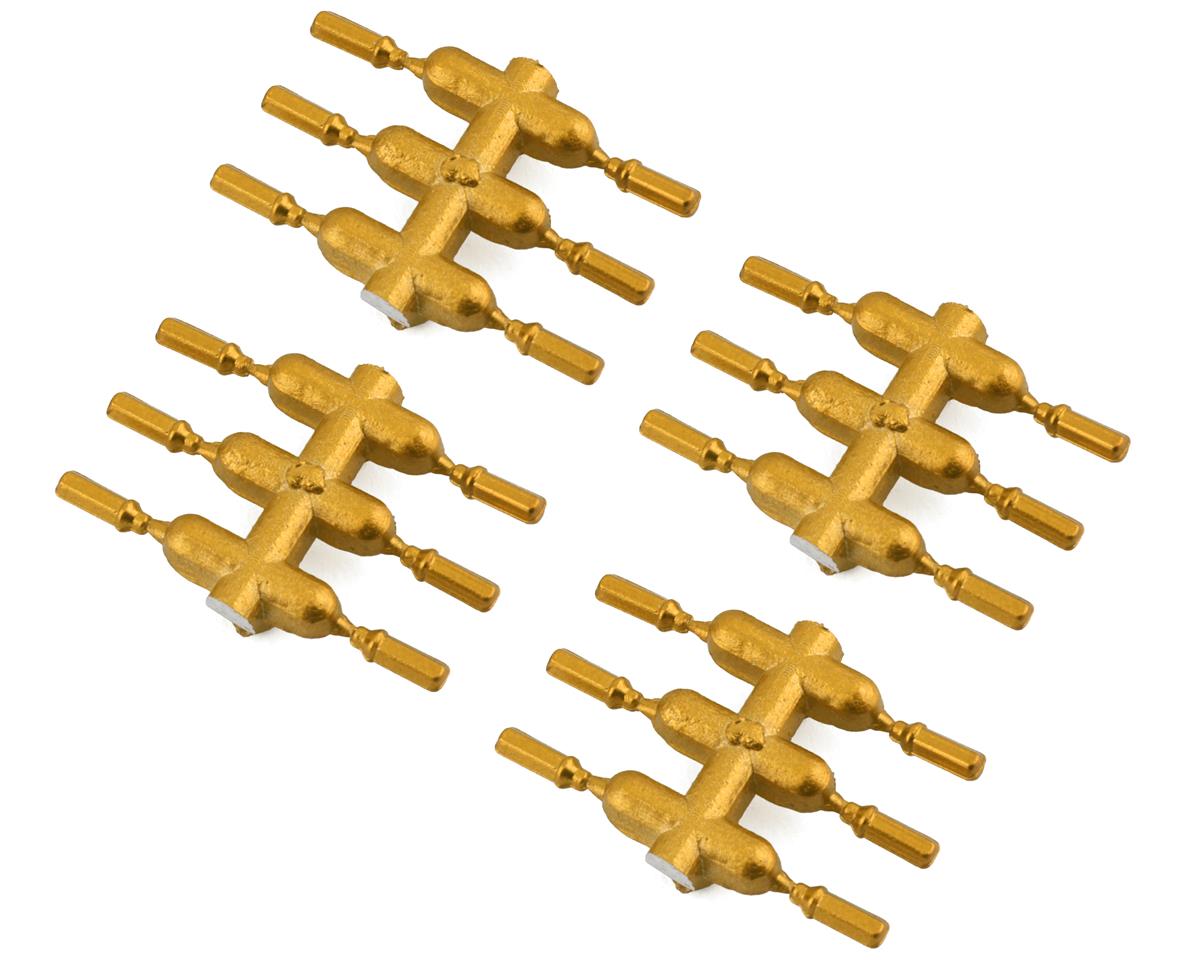 DS Racing Drift Element Scale Lug Nuts (Gold) (24) (Long) – image 1