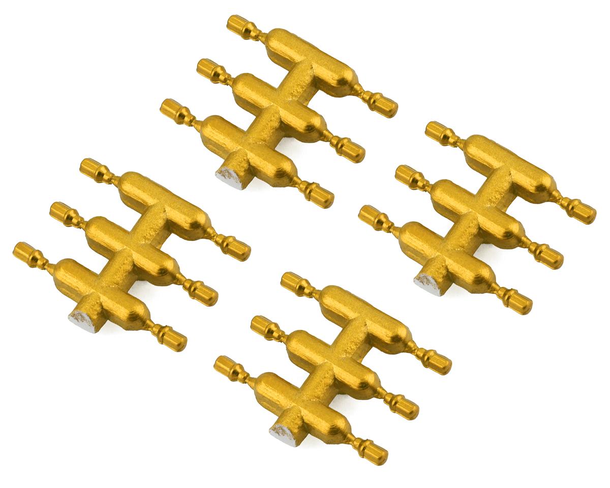 DS Racing Drift Element Scale Lug Nuts (Gold) (24) (Short) – image 1