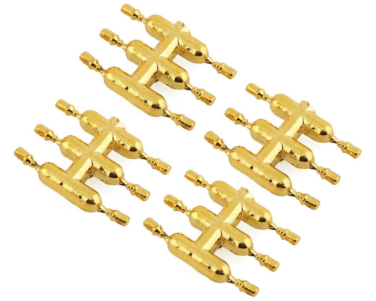 DS Racing Drift Element Scale Lug Nuts (Gold Chrome) (24) (Short) – image 1