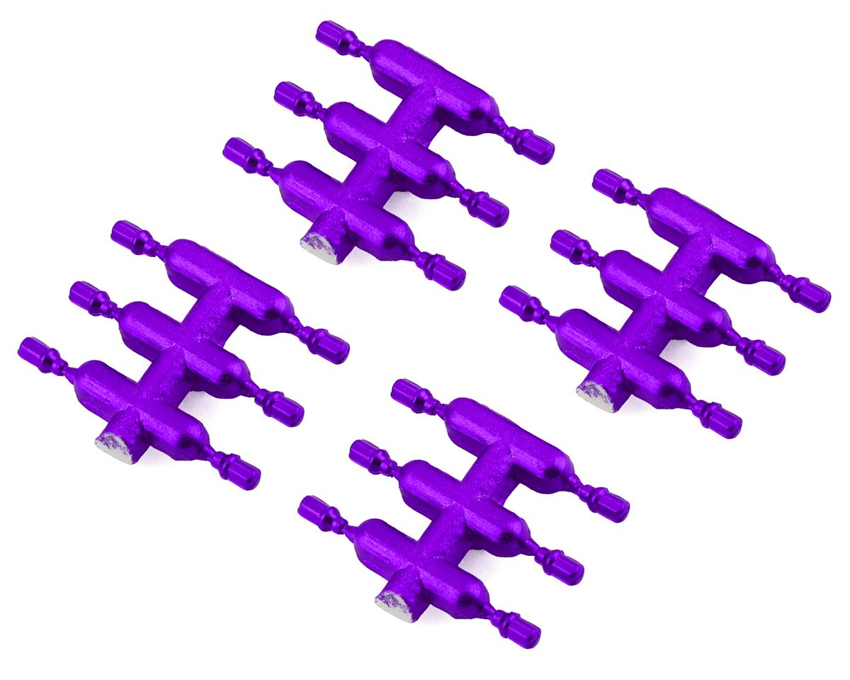 DS Racing Drift Element Scale Lug Nuts (Purple) (24) (Short) – image 1