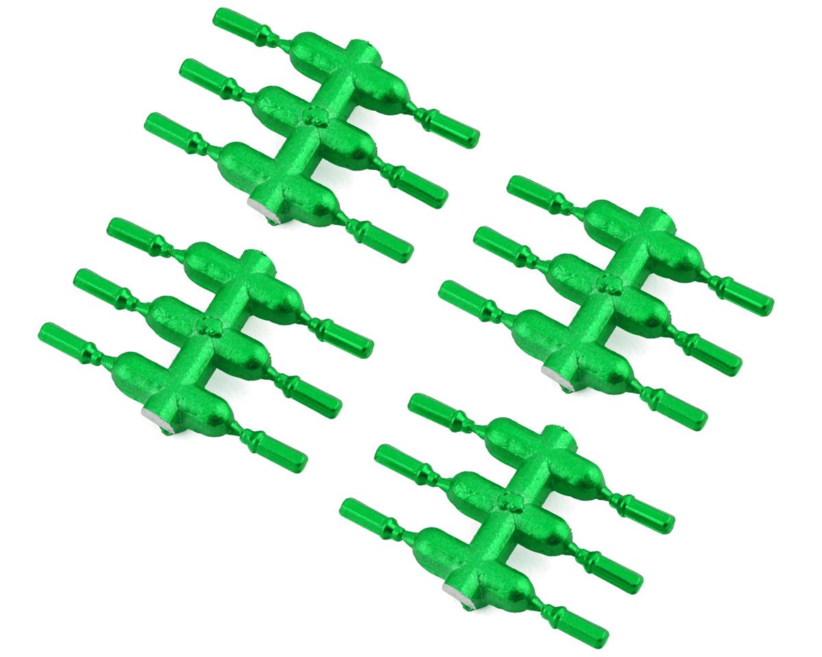 DS Racing Drift Element Scale Lug Nuts (Green) (24) (Long) – image 1