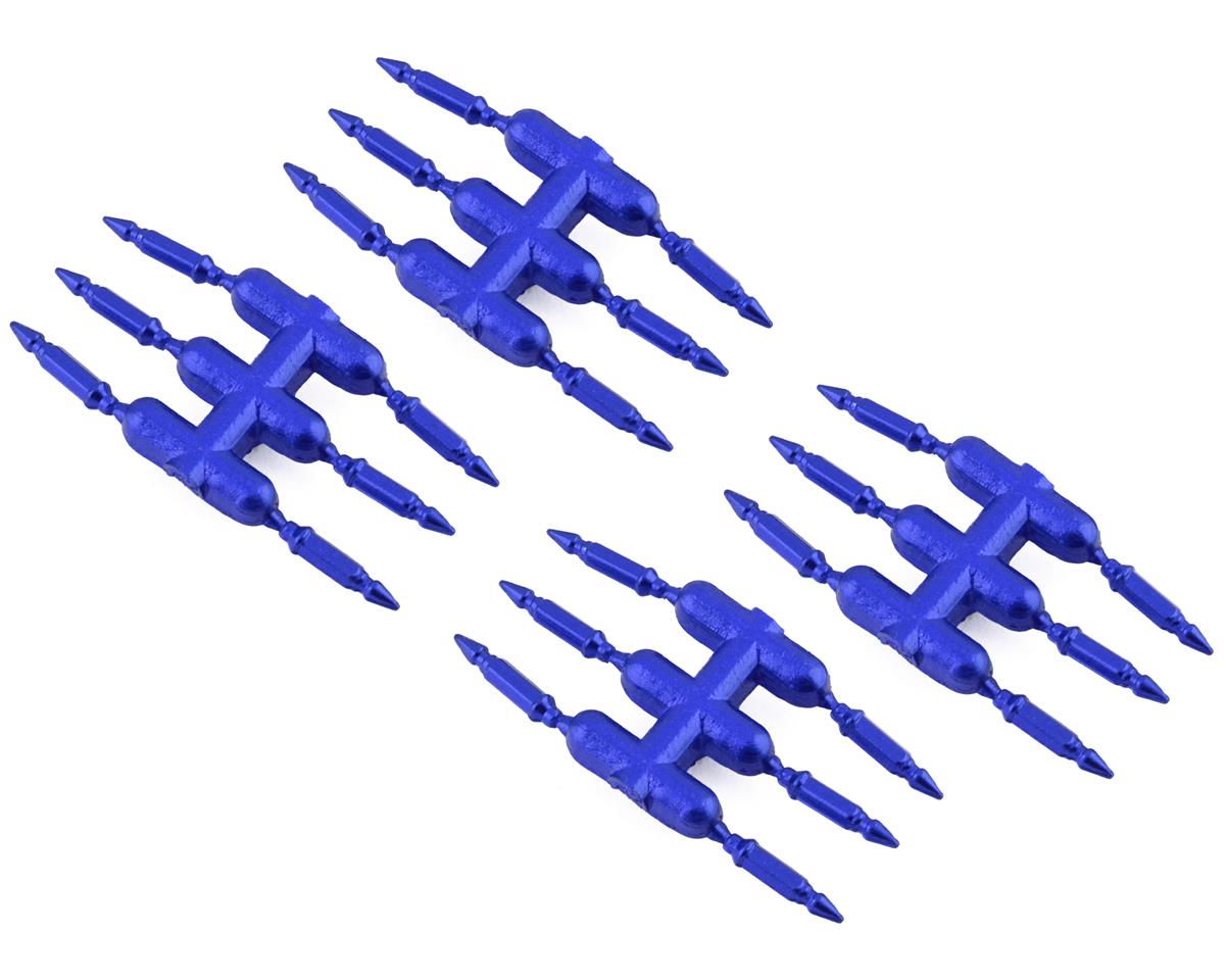 DS Racing Drift Element Scale Bullet Lug Nuts (Blue) (24) – image 1
