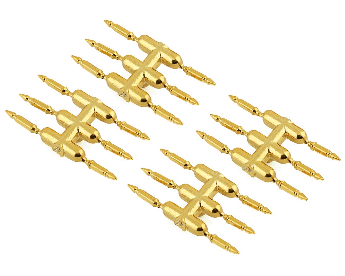 DS Racing Drift Element Scale Bullet Lug Nuts (Gold Chrome) (24) – image 1