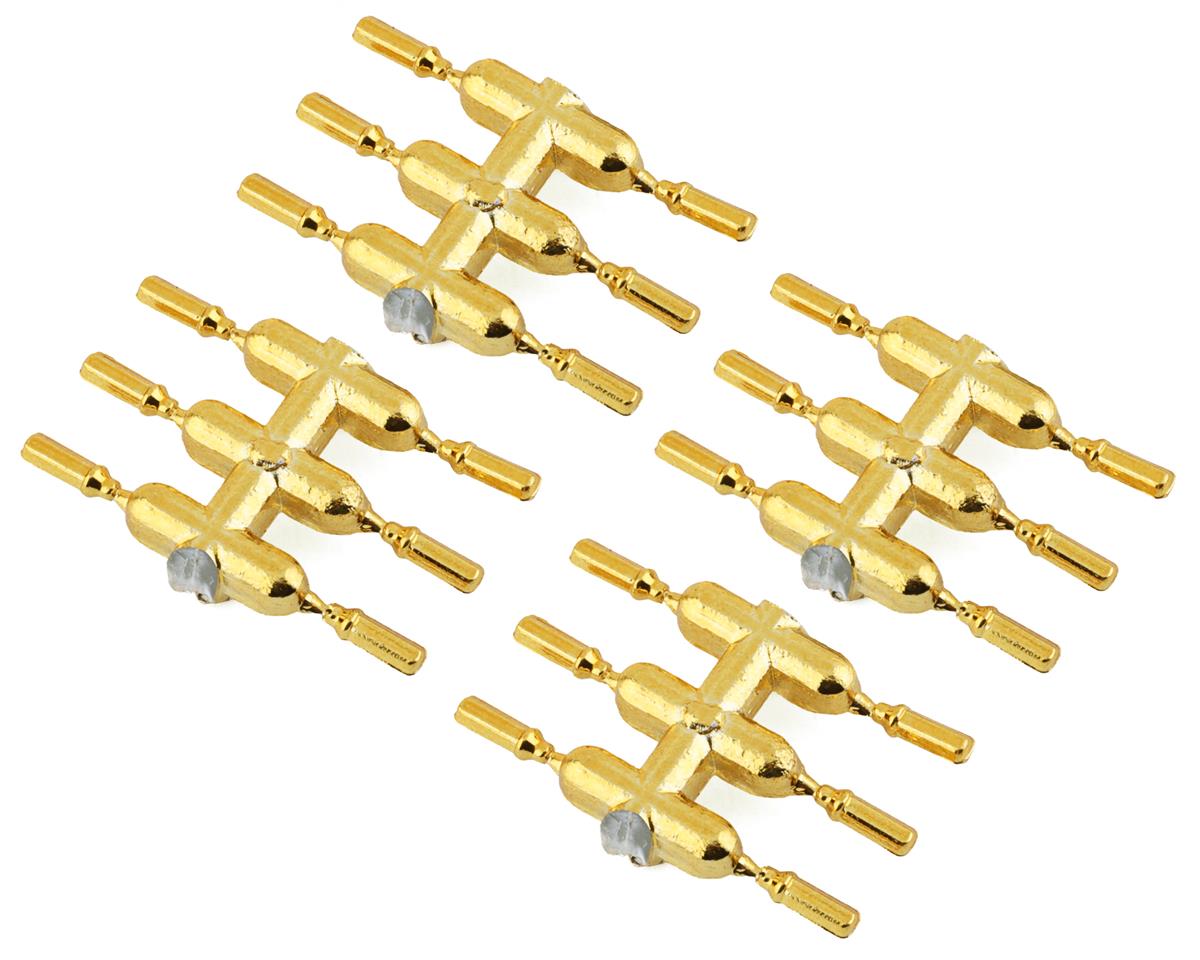 DS Racing Drift Element Scale Lug Nuts (Gold Chrome) (24) (Long) – image 1
