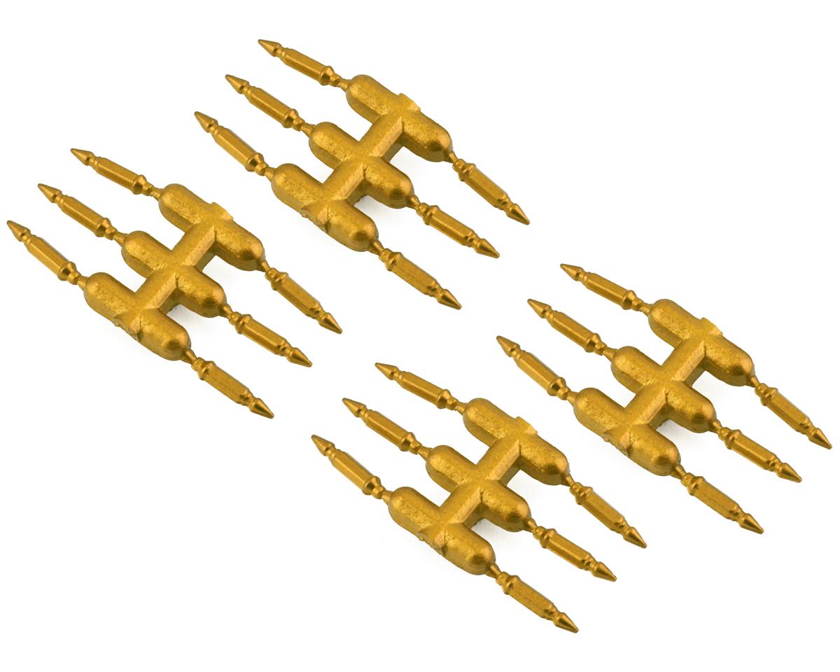DS Racing Drift Element Scale Bullet Lug Nuts (Gold) (24) – image 1