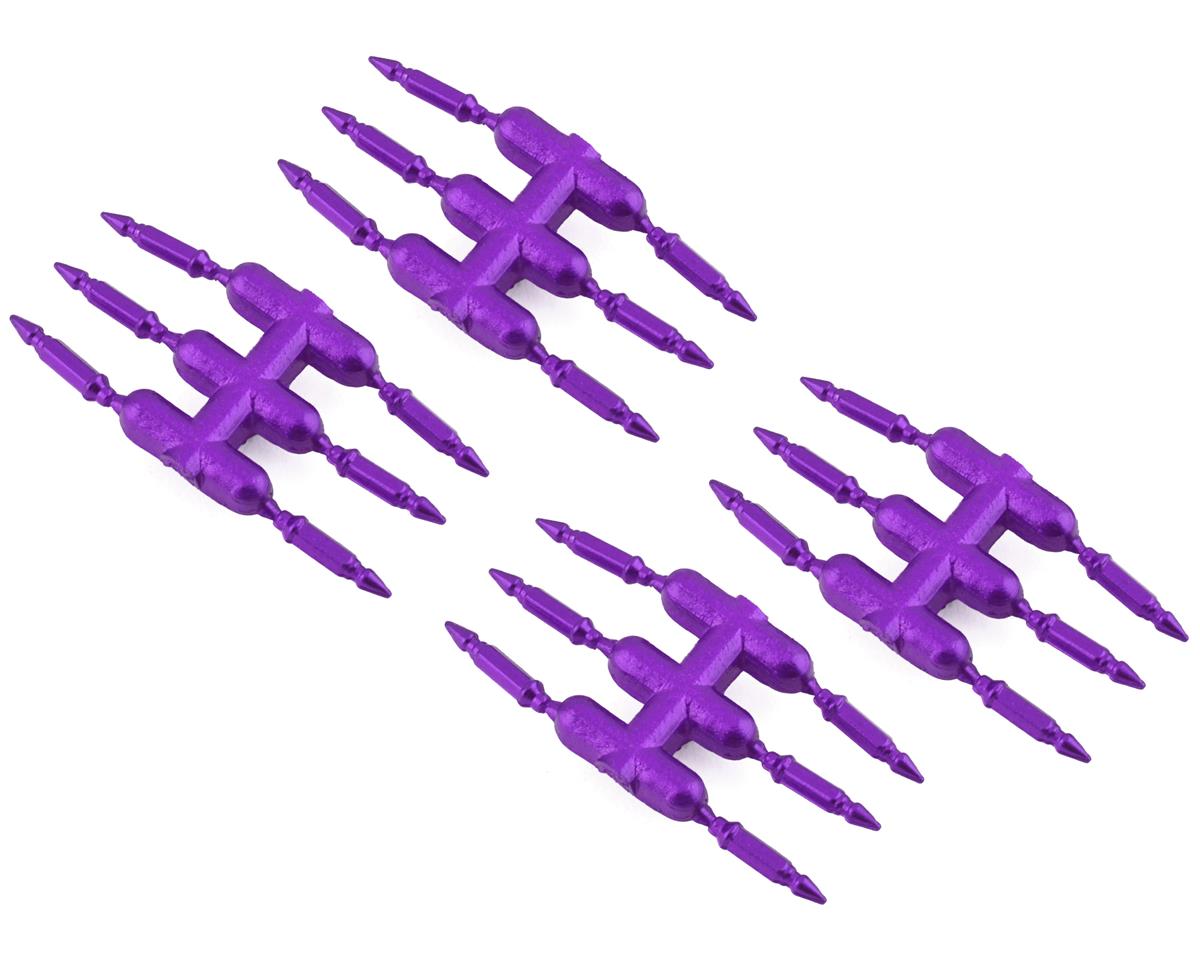 DS Racing Drift Element Scale Bullet Lug Nuts (Purple) (24) – image 1