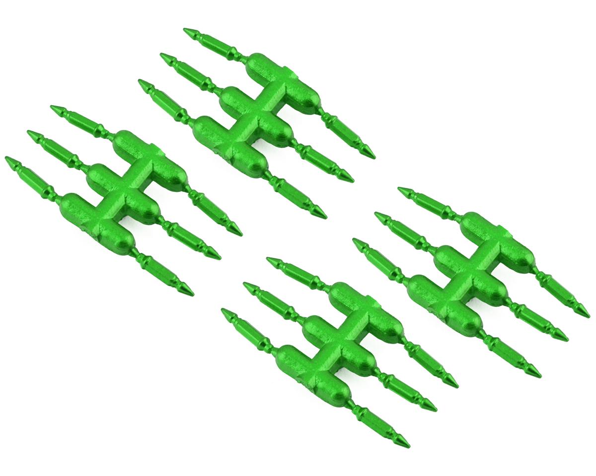 DS Racing Drift Element Scale Bullet Lug Nuts (Green) (24) – image 1