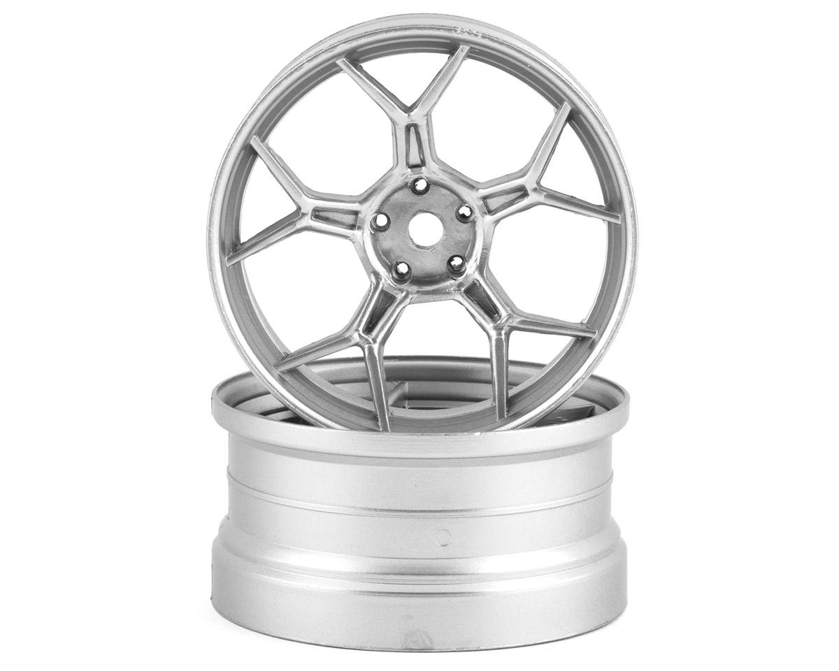 DS Racing Feathery Split Spoke Drift Wheels (Chrome) (2) (6mm Offset) – image 1