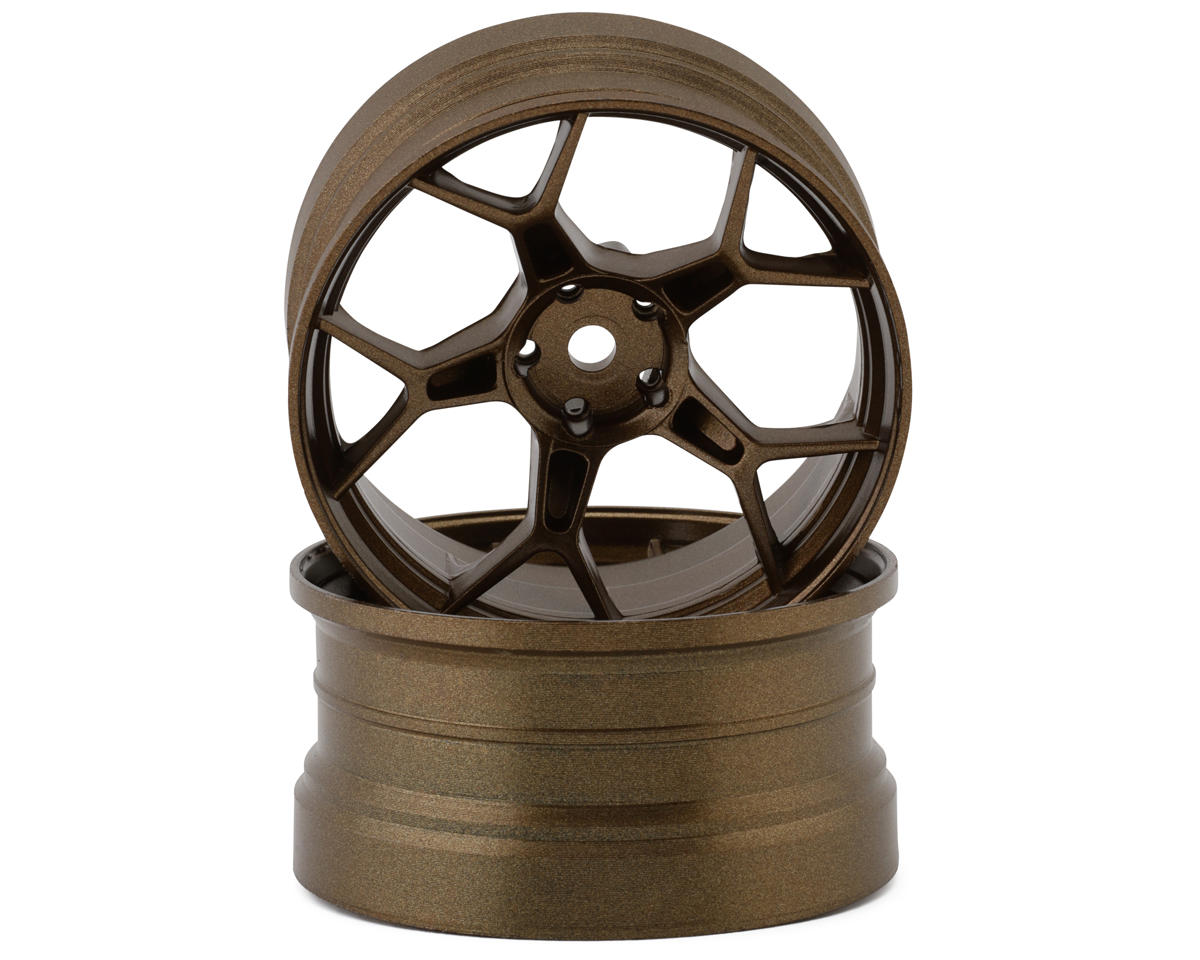 DS Racing Feathery Split Spoke Drift Wheels (Bronze) (2) (8mm Offset) – image 1