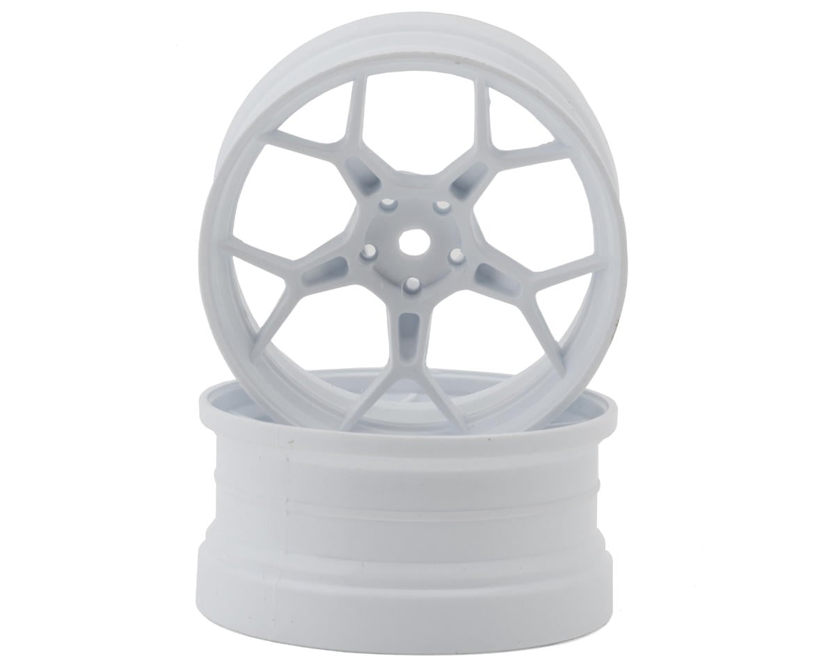 DS Racing Feathery Split Spoke Drift Wheels (White) (2) – image 1