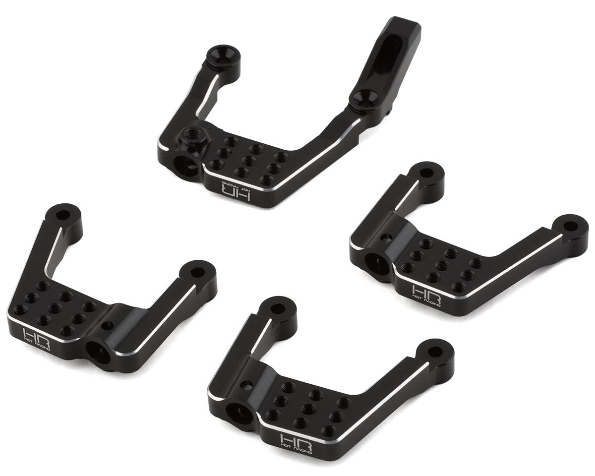 Hot Racing Enduro Aluminum Front & Rear Adjustable Shock Towers (Black) – image 1