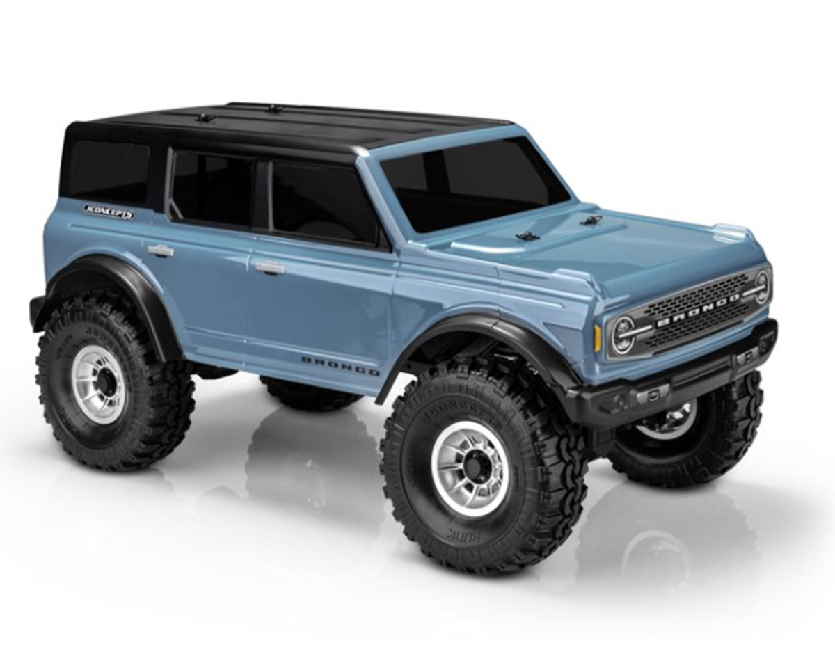 JConcepts 2021 Ford Bronco 4 Door Rock Crawler Pre-Trimmed Body (Clear) (12.3") – image 1