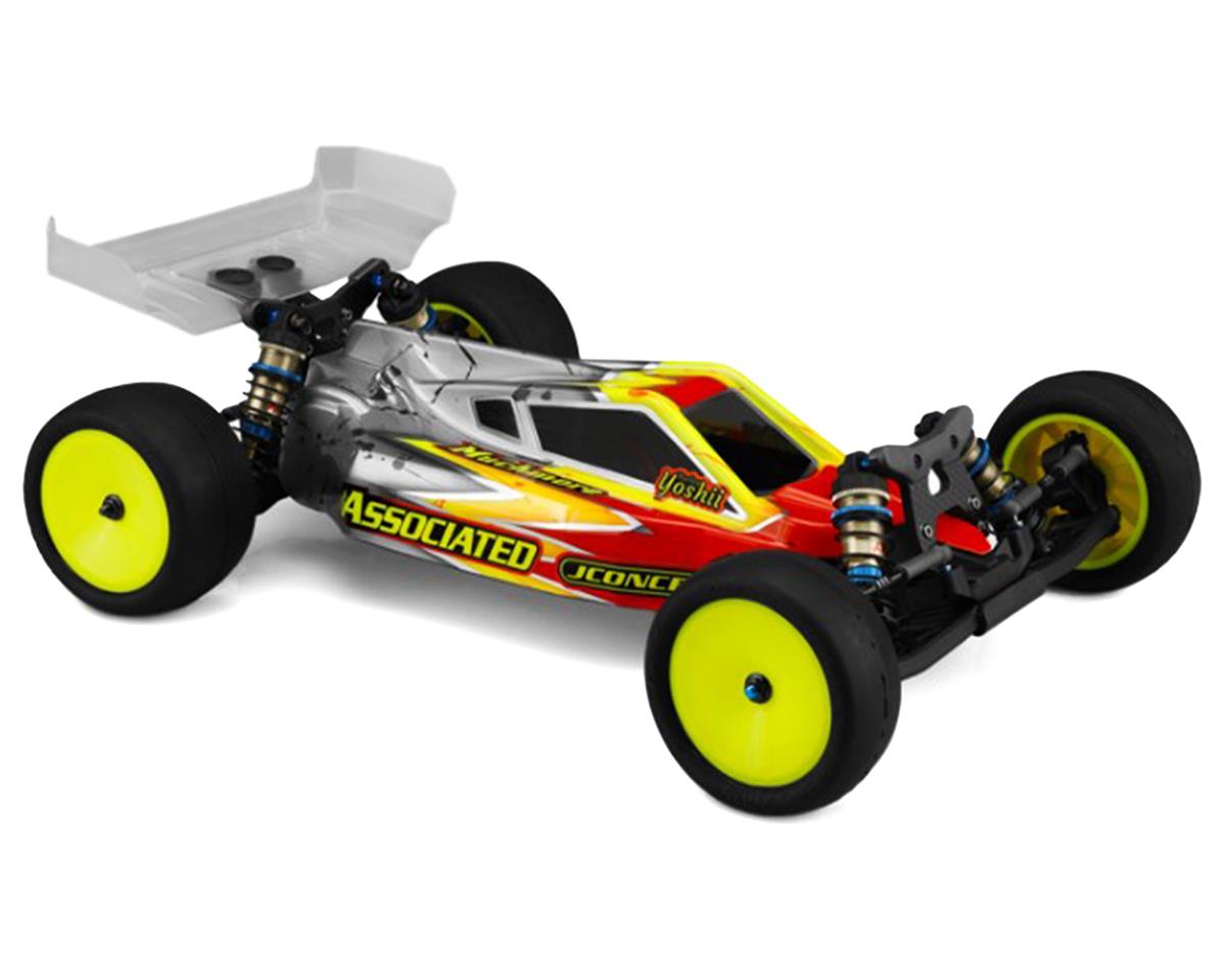 JConcepts RC10 B6.4/B6.4D "P2" Buggy Body w/Carpet Wing (Clear) – image 1