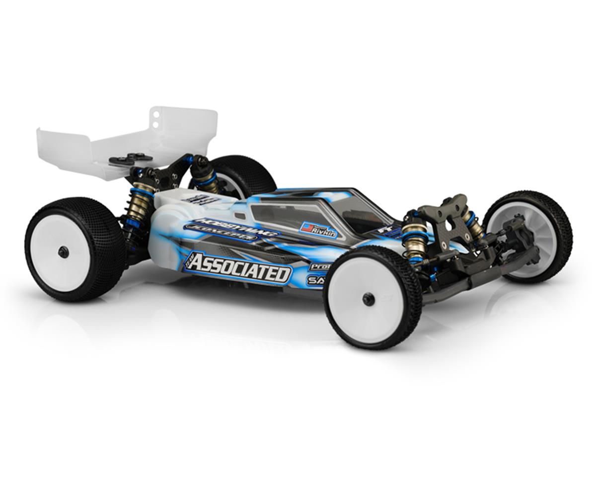JConcepts RC10 B6.4/B6.4D "F2" Body w/Carpet Wing (Clear) (Light Weight) – image 1