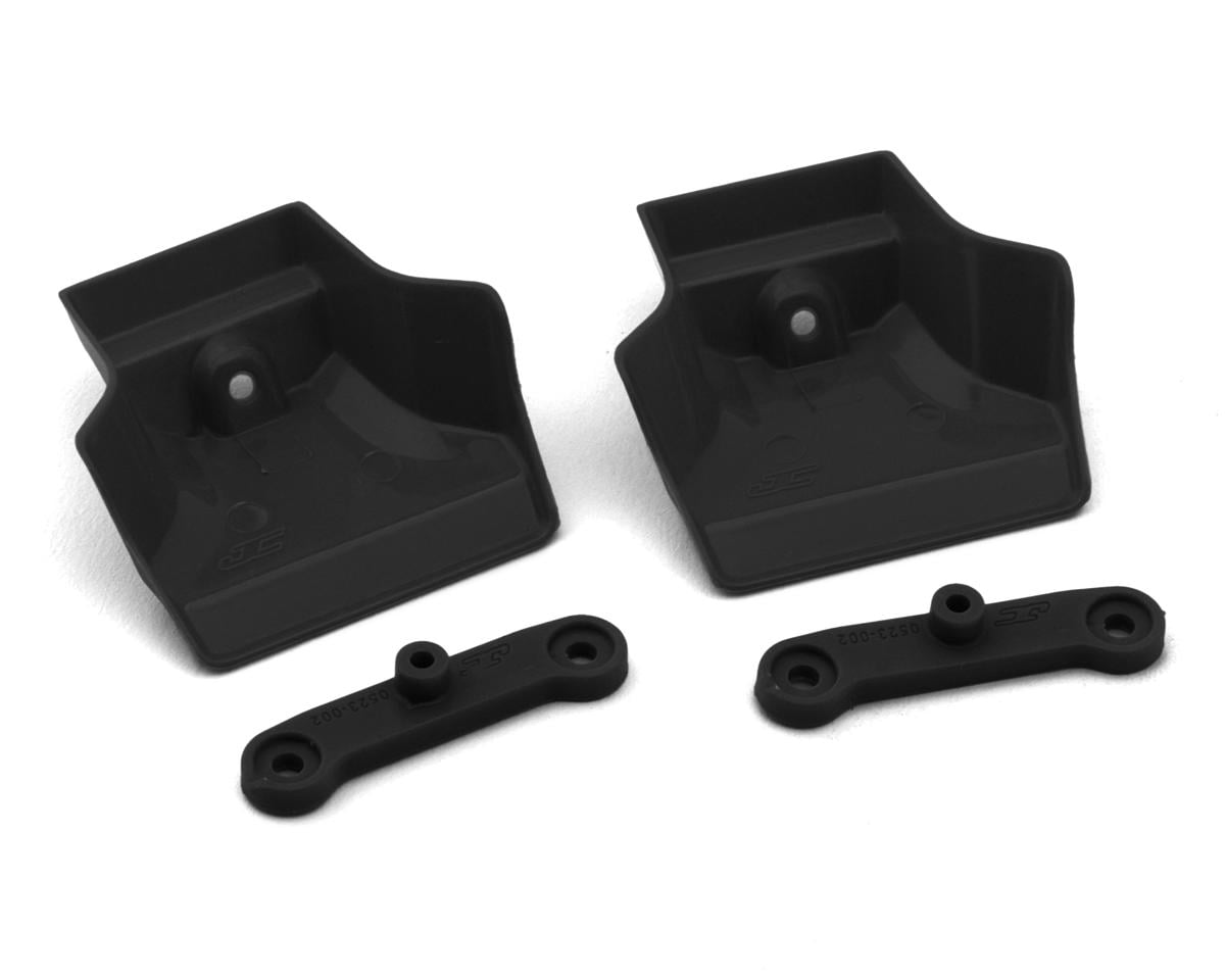 JConcepts XRAY XB8/XB8e 2025 1/8 Molded Front Wings w/Adaptors (Black) (2) – image 1