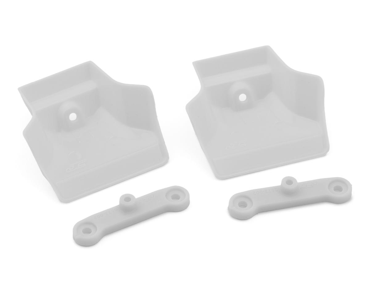 JConcepts XRAY XB8/XB8e 2025 1/8 Molded Front Wings w/Adaptors (White) (2) – image 1