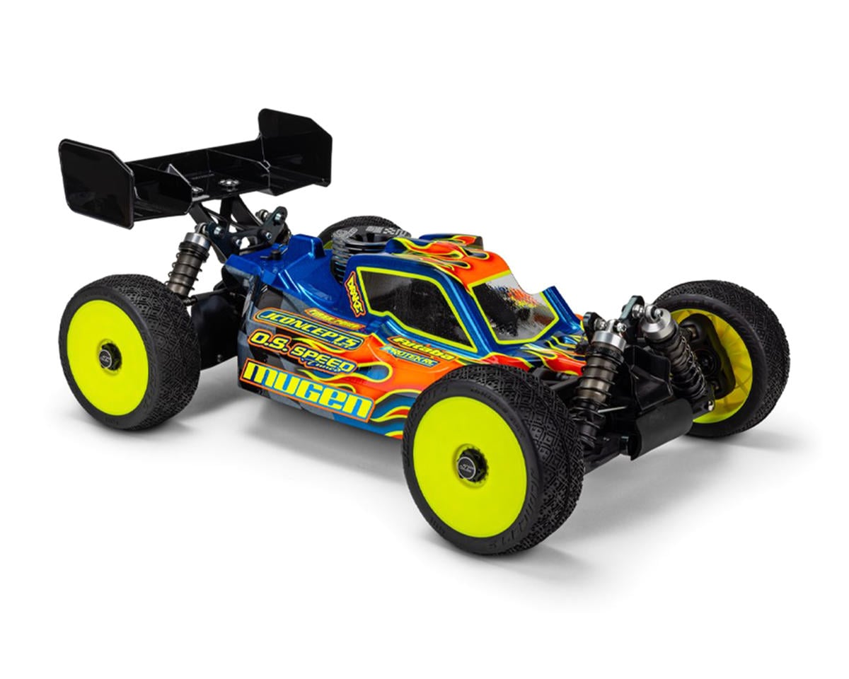 JConcepts Mugen MBX8 "P2" 1/8 Nitro Buggy Body (Clear) (Lightweight) – image 1