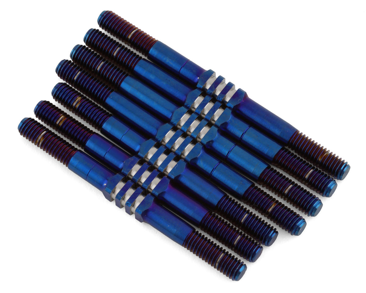JConcepts TLR 22X-4 3.5mm Fin Turnbuckle Kit (Blue) (7) – image 1
