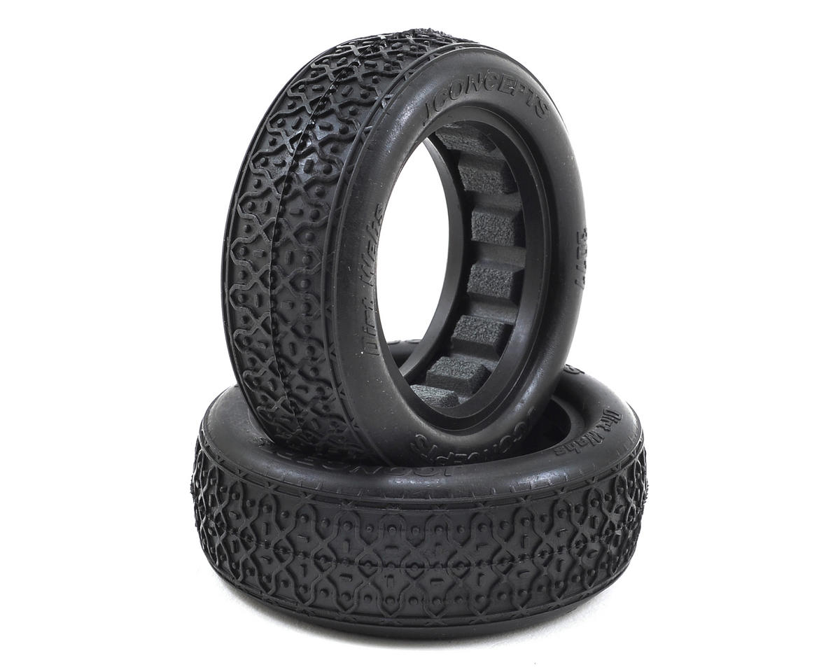 JConcepts Dirt Webs 2.2" 2WD Front Buggy Tires (2) (Blue) – image 1