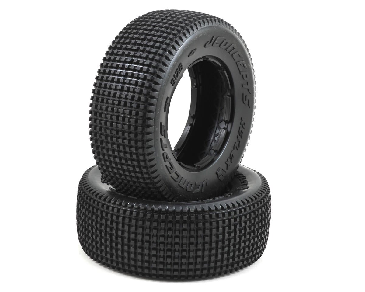 JConcepts Reflex 1/5 Scale Off-Road Truck Tires (2) (No Foam) (Yellow) – image 1