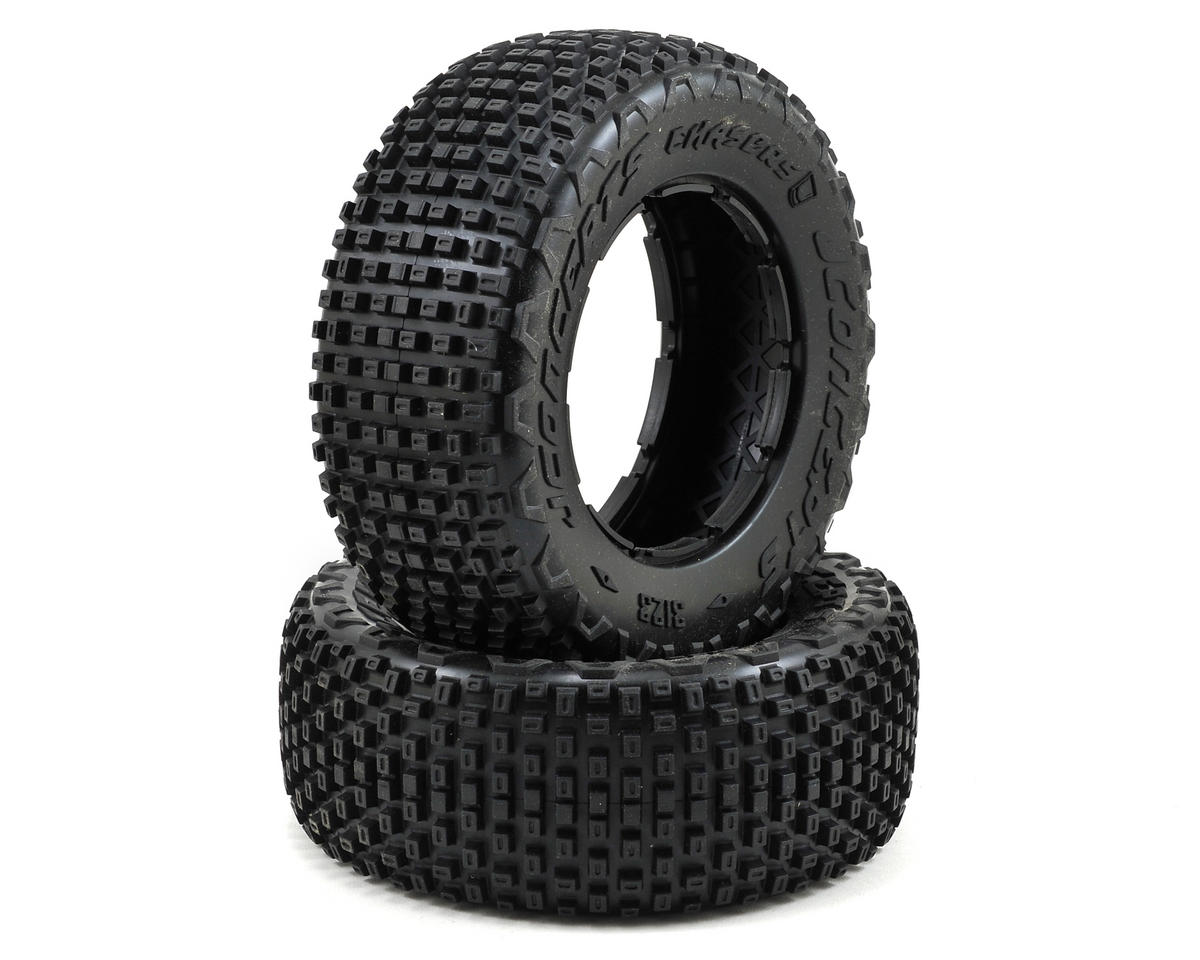 JConcepts Chasers 1/5 Scale Off-Road Truck Tires (2) (No Foam) (Yellow) – image 1