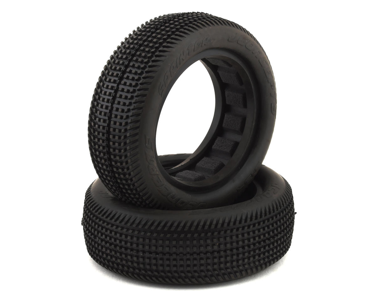 JConcepts Sprinter 2.2" 2WD Front Buggy Dirt Oval Tires (2) (Blue) – image 1