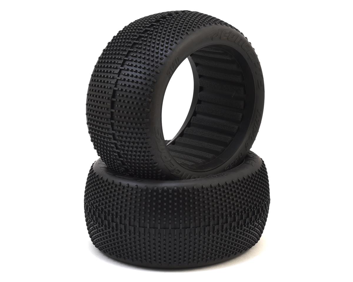JConcepts Triple Dees 4.0" 1/8th Truggy Tires (2) (Aqua A2) – image 1
