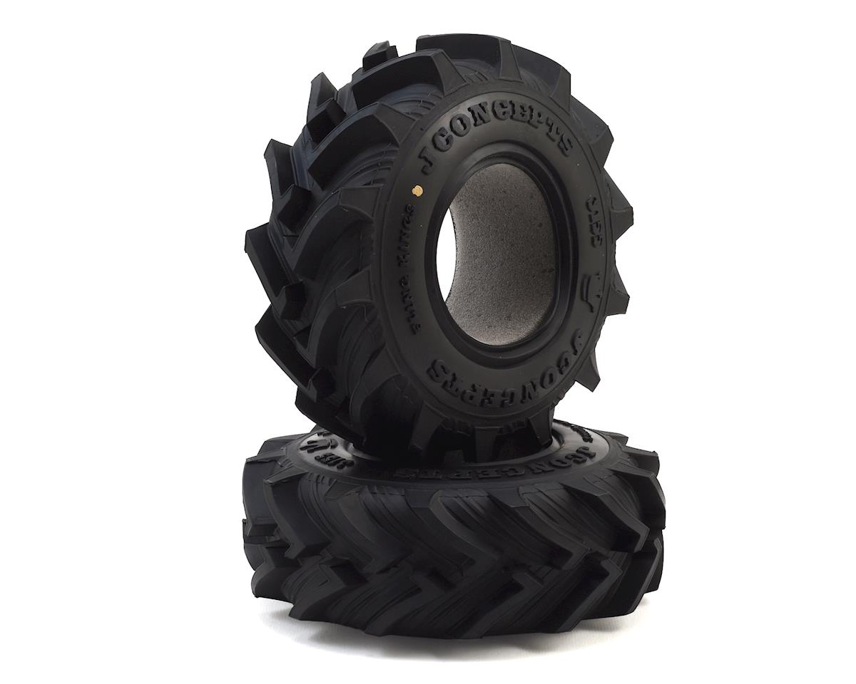 JConcepts Fling King 2.6" Mega Monster Truck Tires (2) (Gold) – image 1
