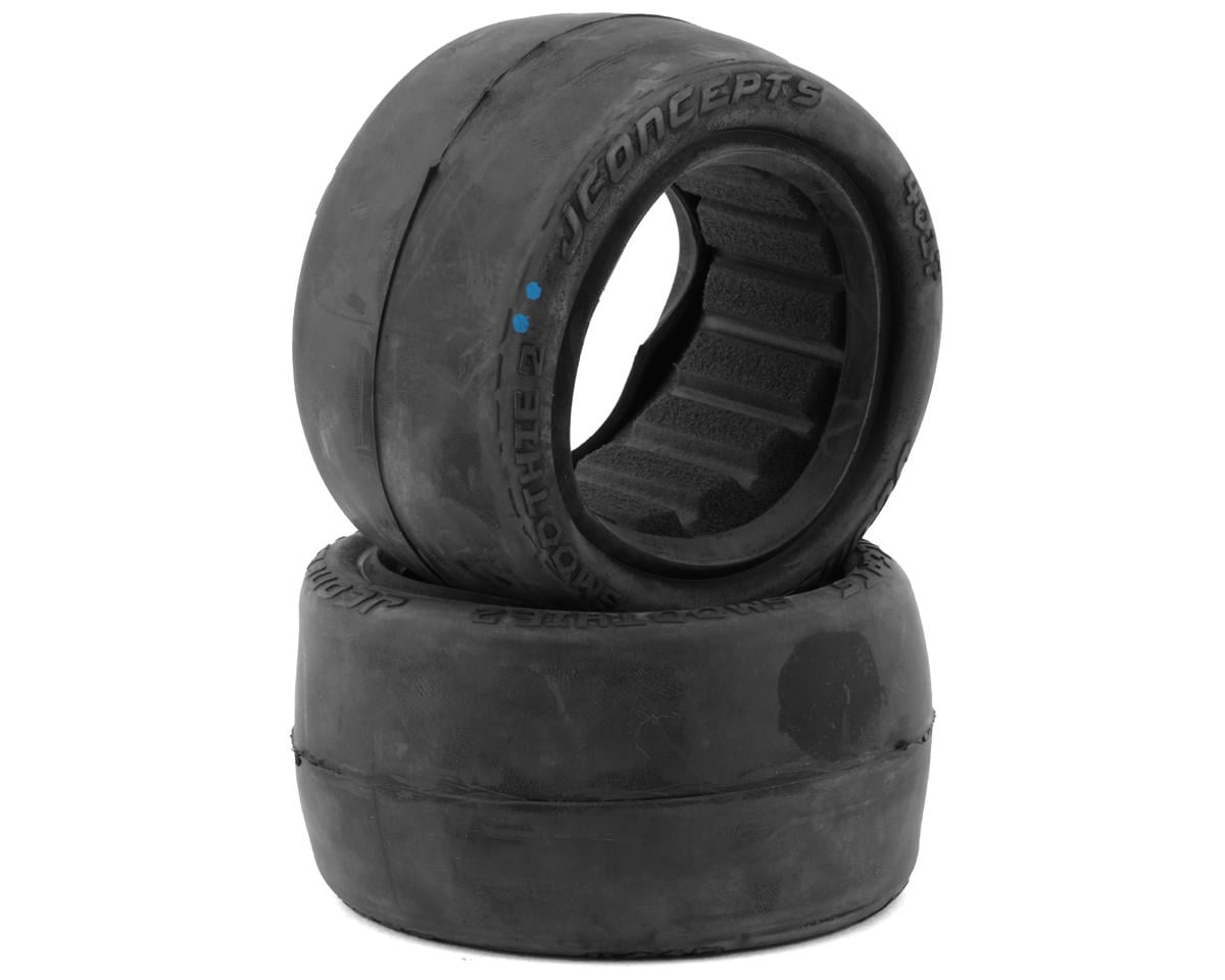 JConcepts Smoothie 2 2.2" Rear Buggy Tires (2) (Aqua A2) – image 1