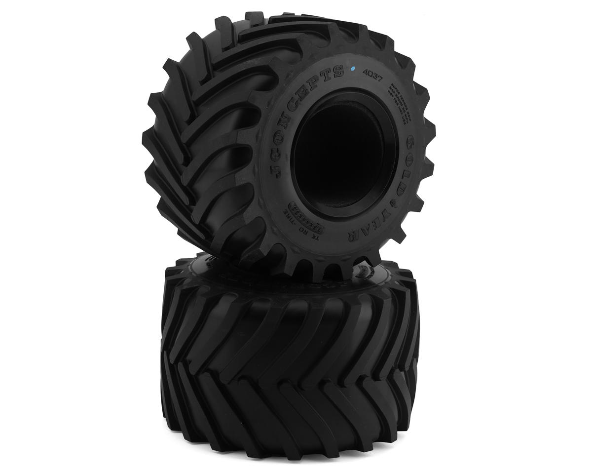 JConcepts Golden 73's Monster Truck Tires (7.3") (Blue) – image 1