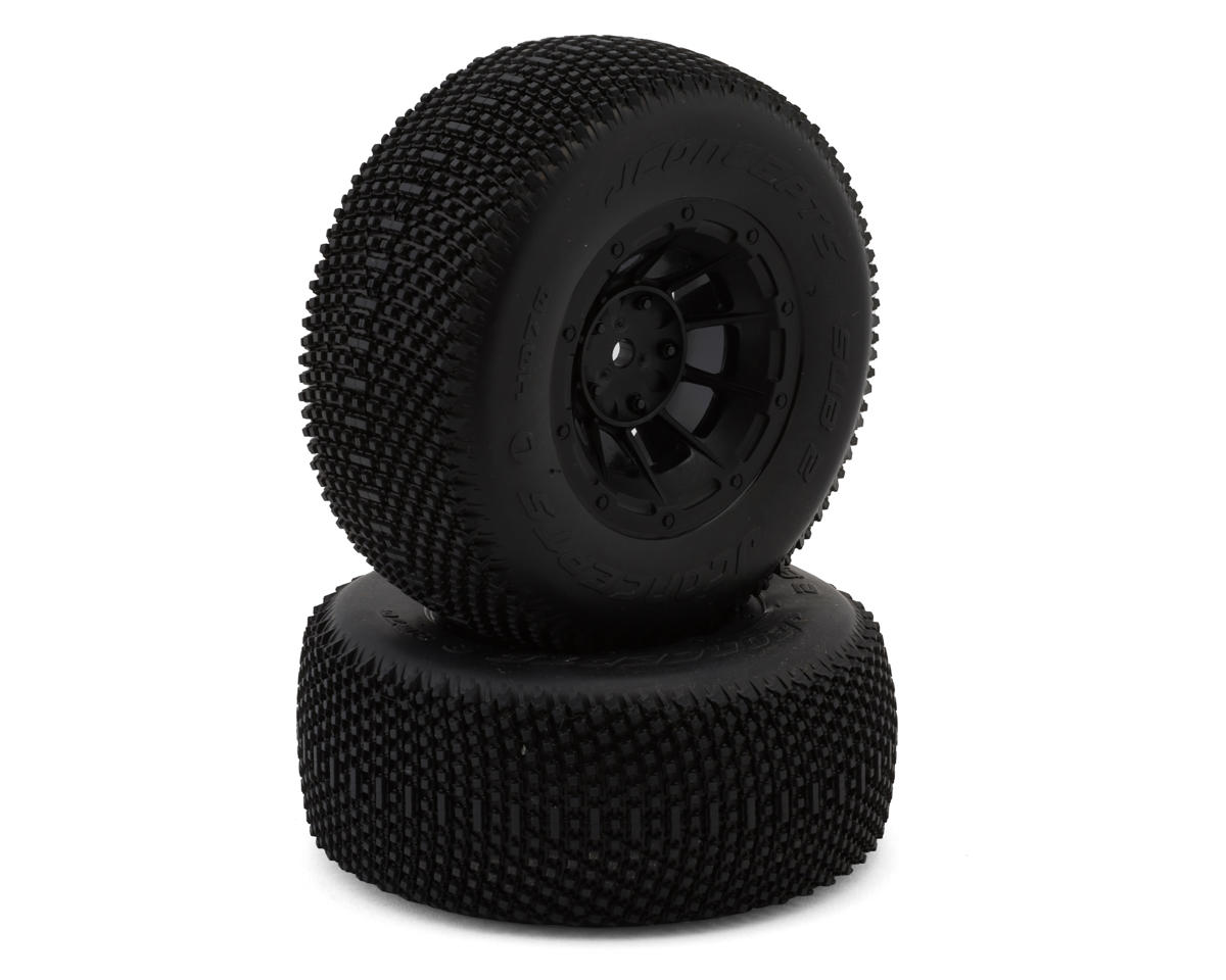 JConcepts Subcultures 2 Pre-Mounted Off-Road Tires (2) (Slash 2WD Front) (Green) – image 1