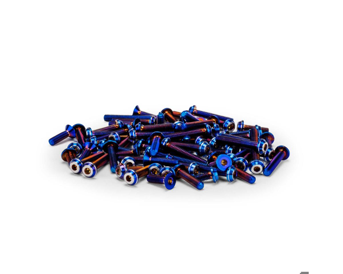 JConcepts RC10 B7/B7D Titanium Upper Screw Set (Blue) (77) – image 1