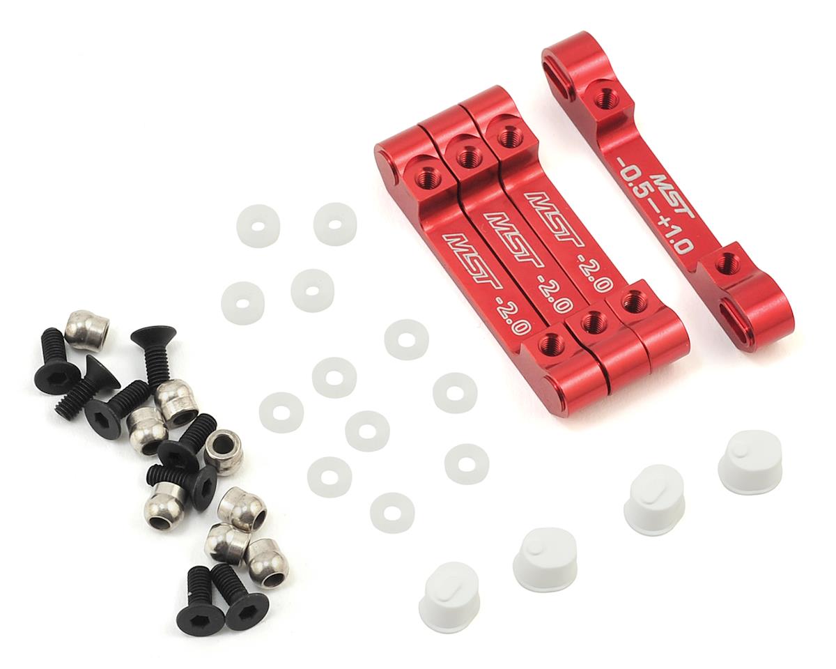 MST RMX 2.0/2.5 Aluminum Suspension Mount Set (Red) – image 1