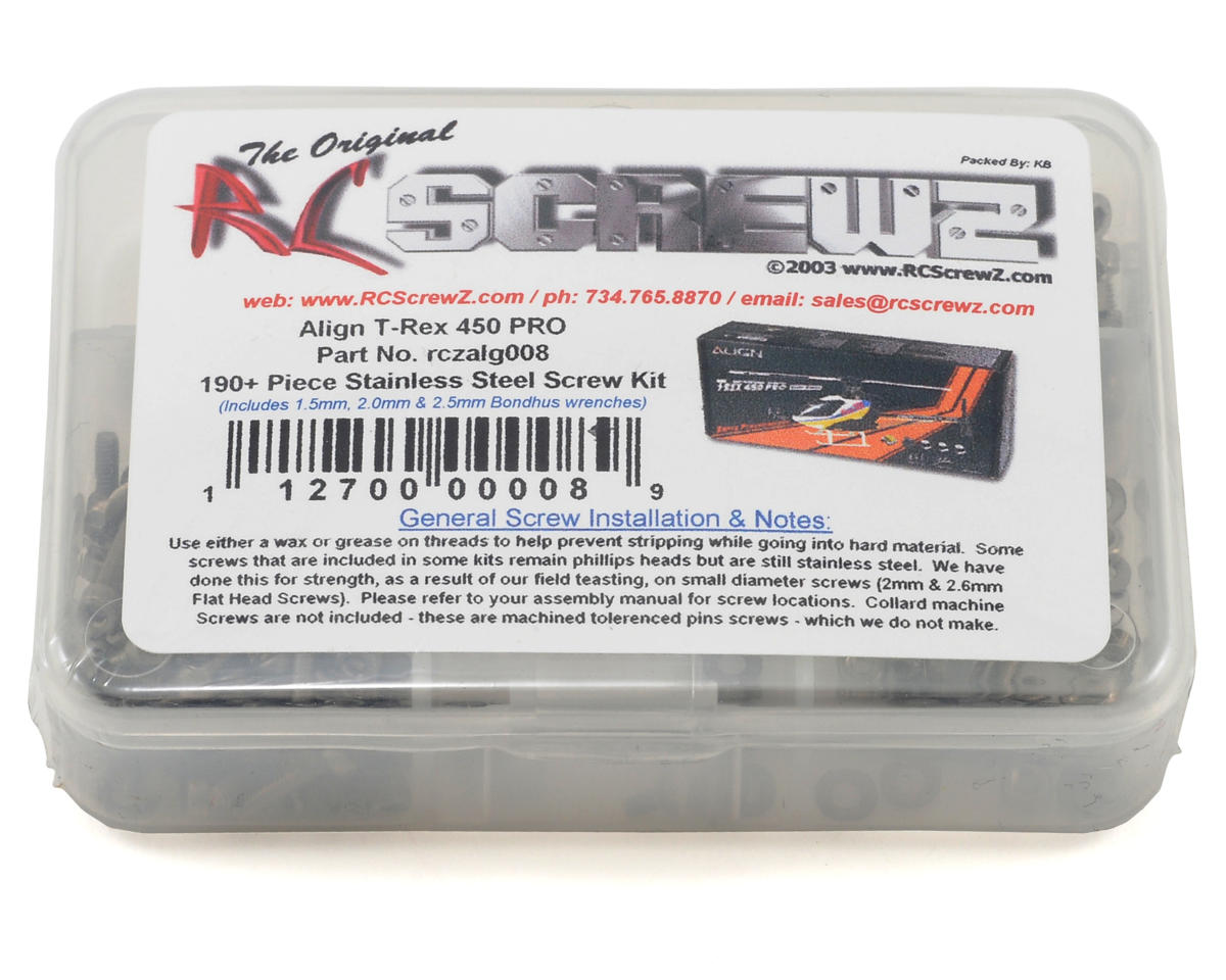 RC Screwz Screw Set: T-REX 450 Pro – image 1