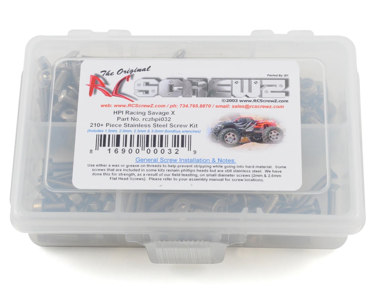 RC Screwz HPI Savage X Stainless Steel Screw Kit – image 1