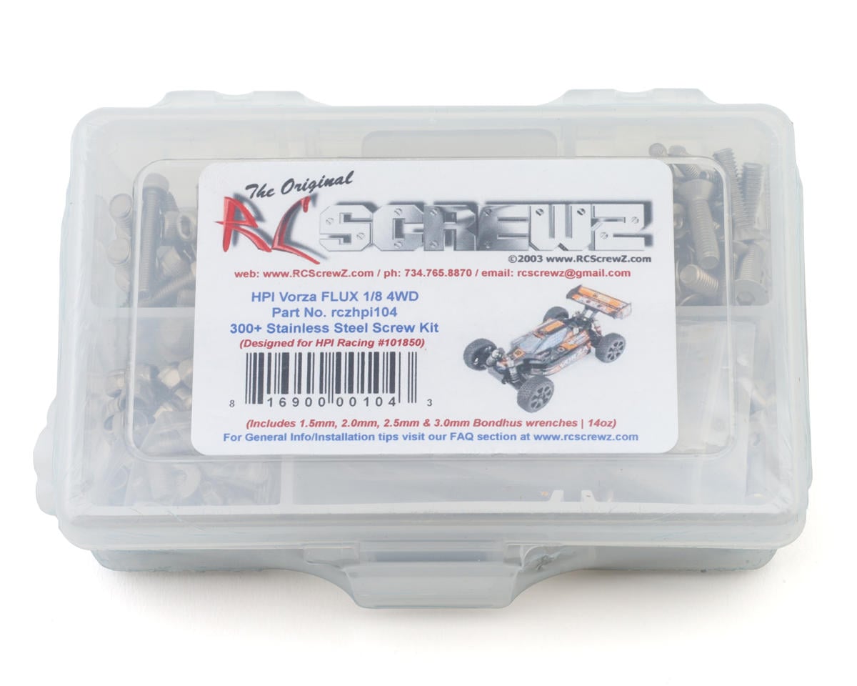 RC Screwz HPI Vorza Flux 1/8 4WD Buggy Stainless Steel Screw Kit – image 1