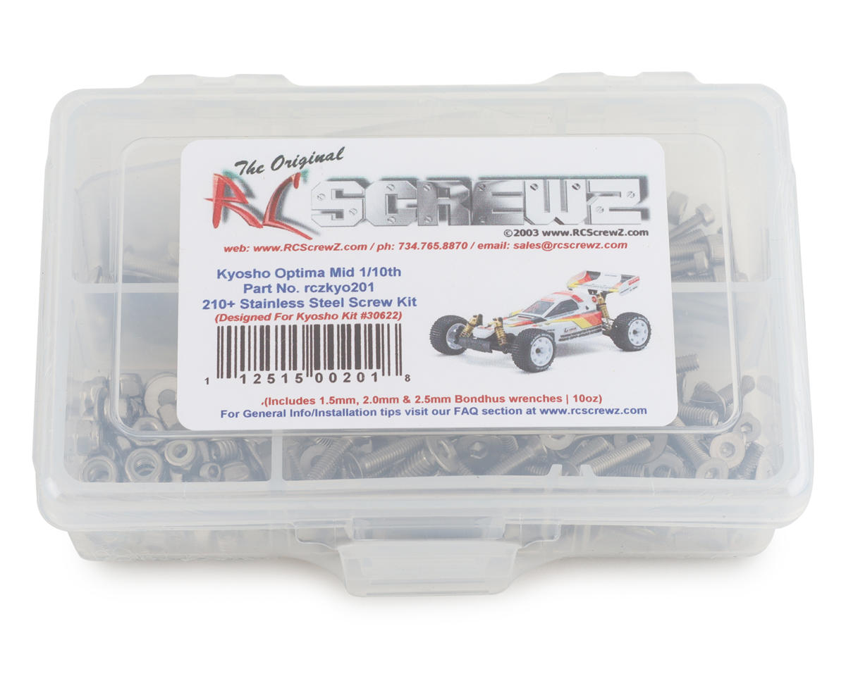 RC Screwz Kyosho Optima Mid Stainless Steel Screw Kit – image 1